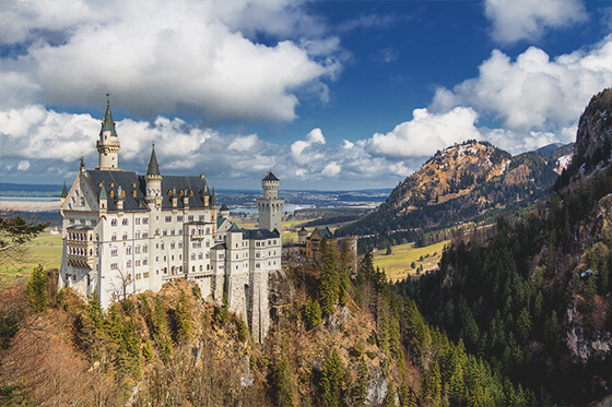 Castle Neuschwanstein in Germany.