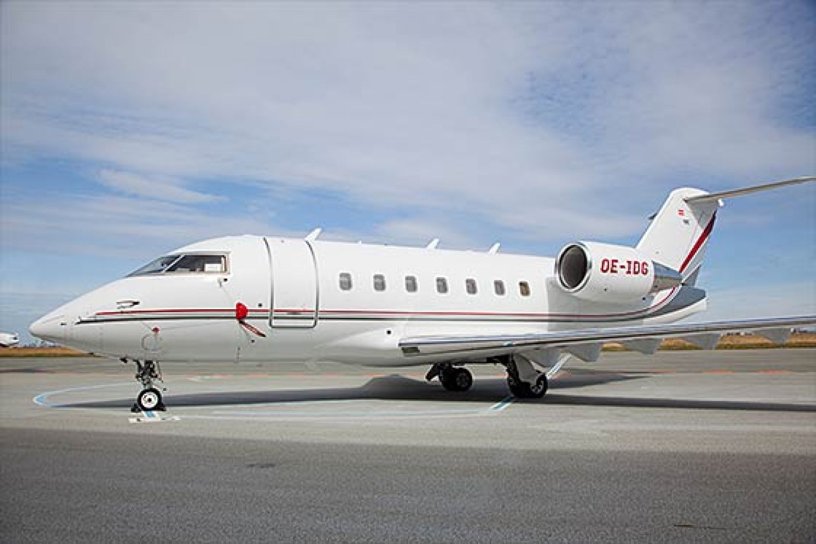 Luxury Jet on an airport.