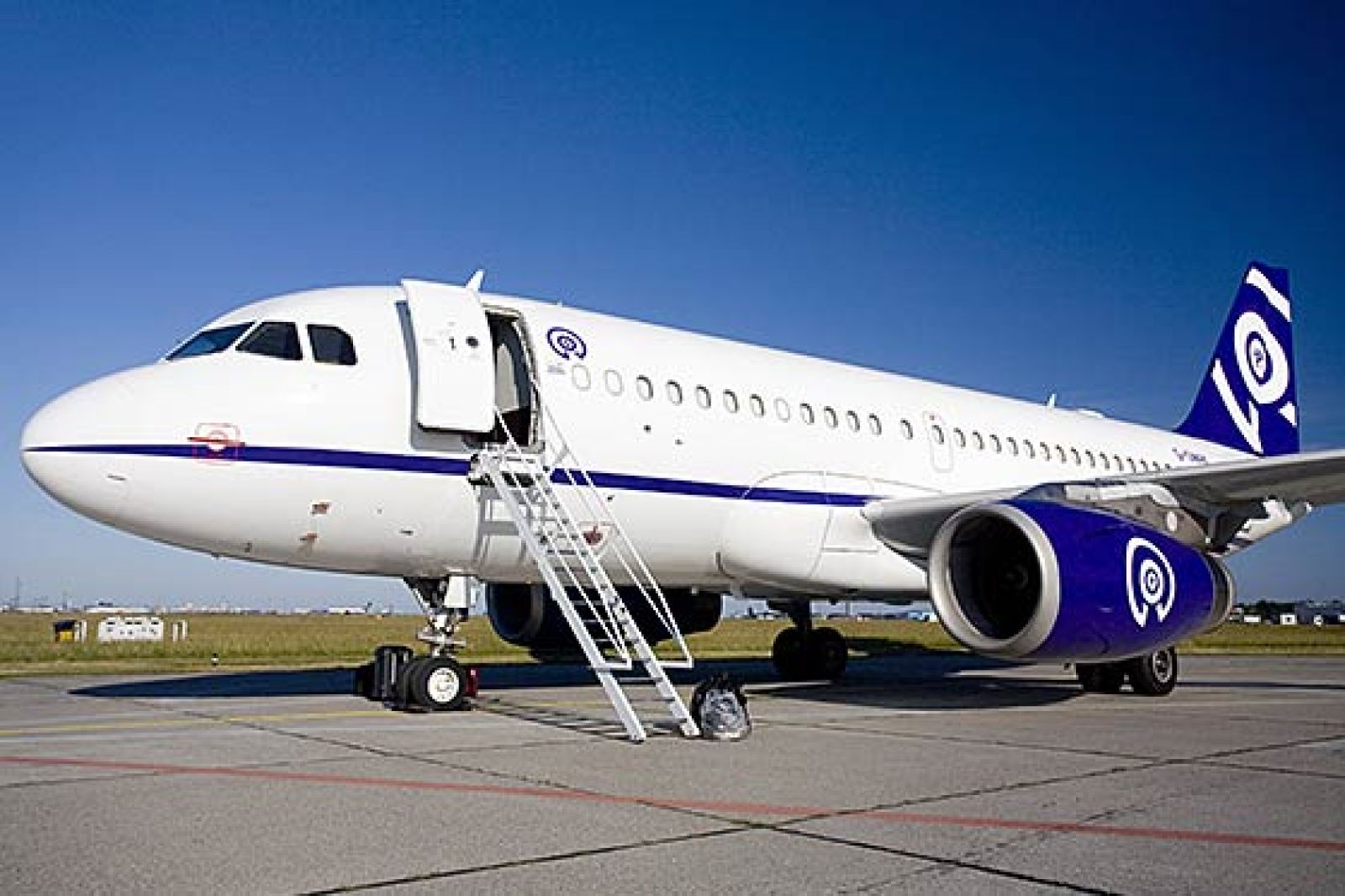 Business Jet on a runway.